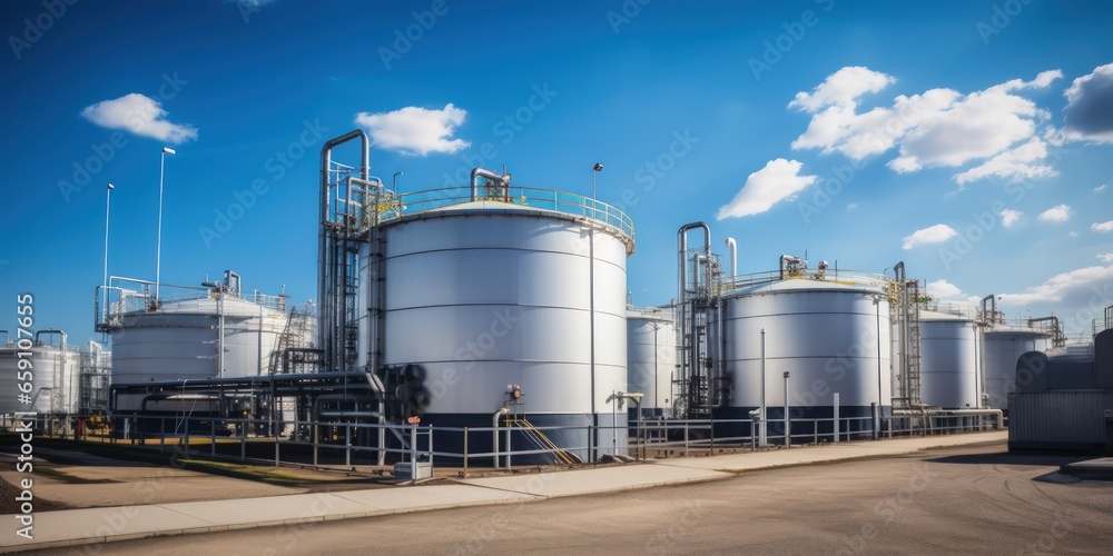 Storage tanks are usually conical for oil tanks. Storage tanks are important infrastructure for oil and gas activities. Fuel terminal. Storage tanks are usually conical for oil tanks. Storage tanks are important infrastructure for oil and gas activities. Fuel terminal.