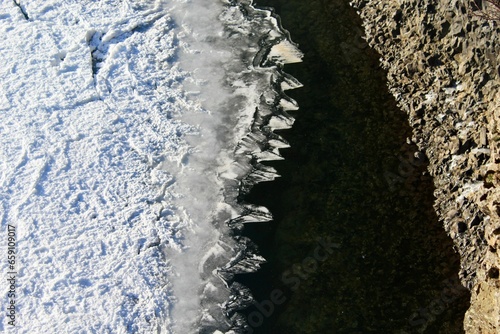 frozen water in Iceland