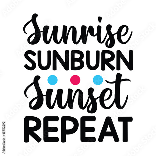 Sunrise sunburn sunset repeat vector arts Eps