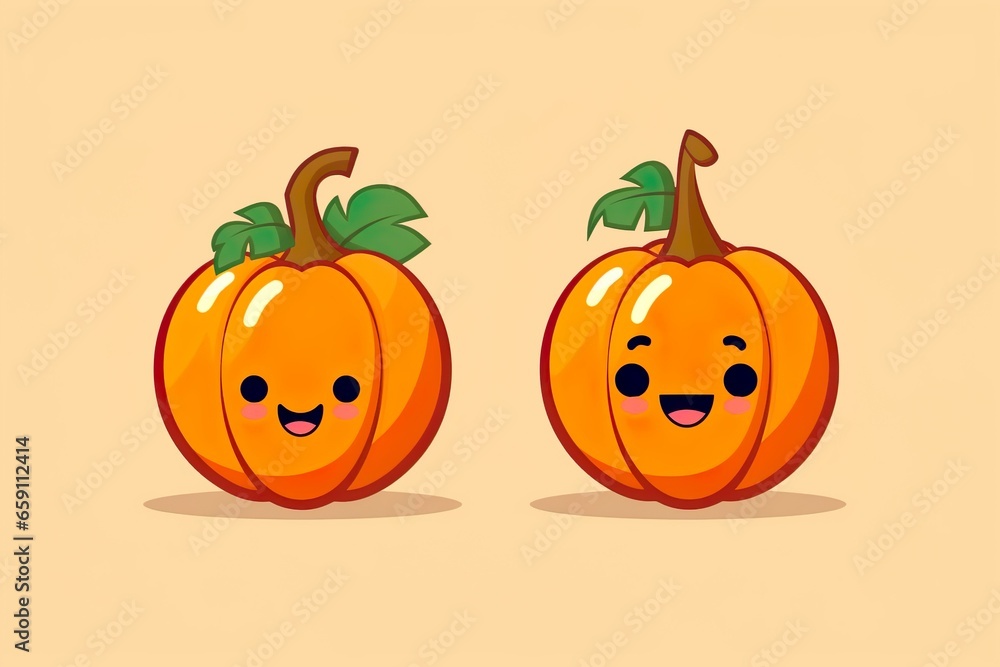 Halloween Pumpkin illustration made wit AI Generated Halloween Pumpkin illustration made wit AI Generated