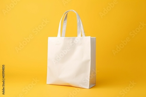 Wallpaper Mural White tote bag mockup on orange background and canvas Torontodigital.ca