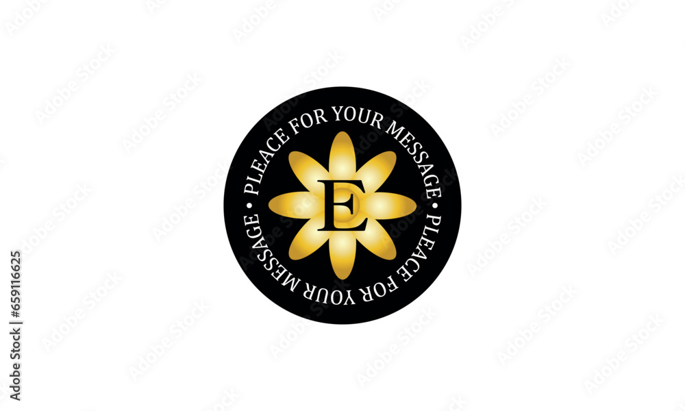 Luxury vector letter E logo. Monogram design. Vector mandala template for premium branding, personal branding, boutique, spa, makeup and cosmetics Luxury vector letter E logo. Monogram design. Vector mandala template for premium branding, personal branding, boutique, spa, makeup and cosmetics