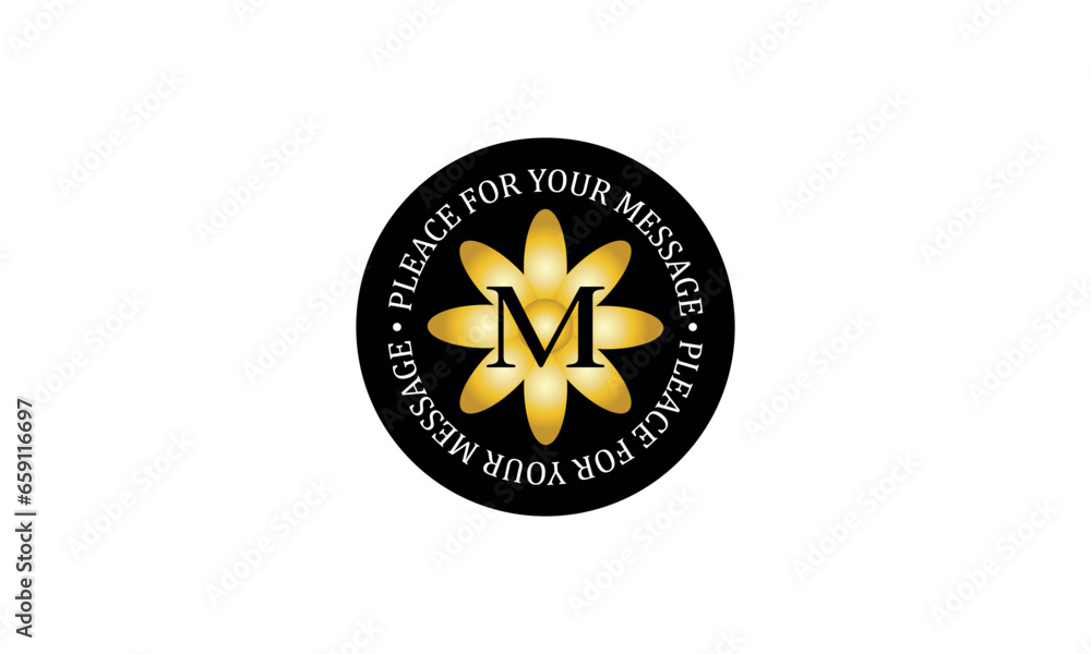 Luxury vector letter M logo. Monogram design. Vector mandala template for premium branding, personal branding, boutique, spa, makeup and cosmetics Luxury vector letter M logo. Monogram design. Vector mandala template for premium branding, personal branding, boutique, spa, makeup and cosmetics