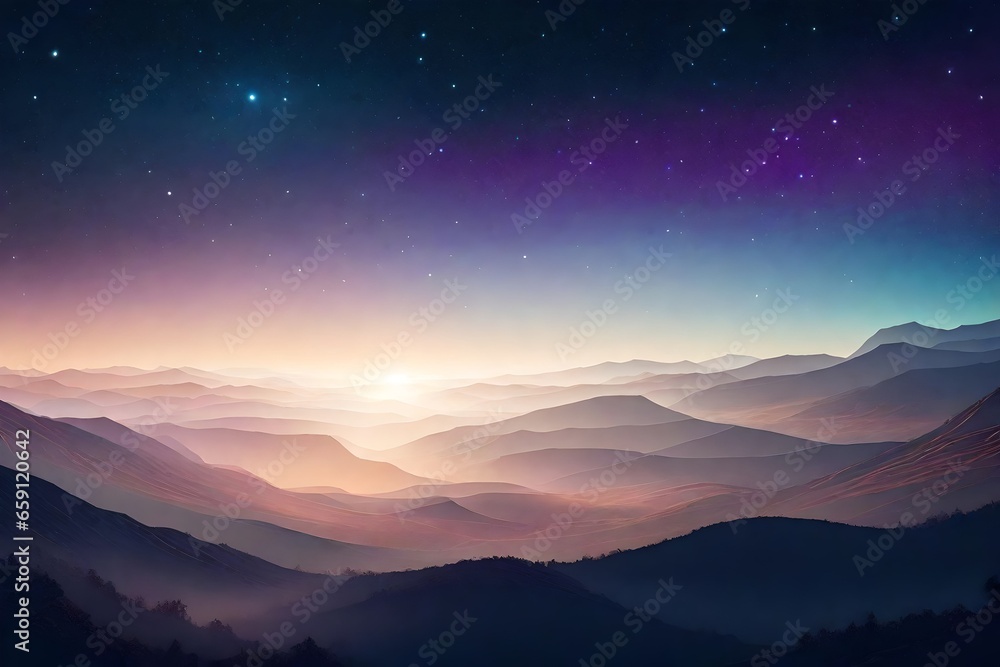 A composition that resembles the cosmos with a soothing twist - AI Generative A composition that resembles the cosmos with a soothing twist - AI Generative