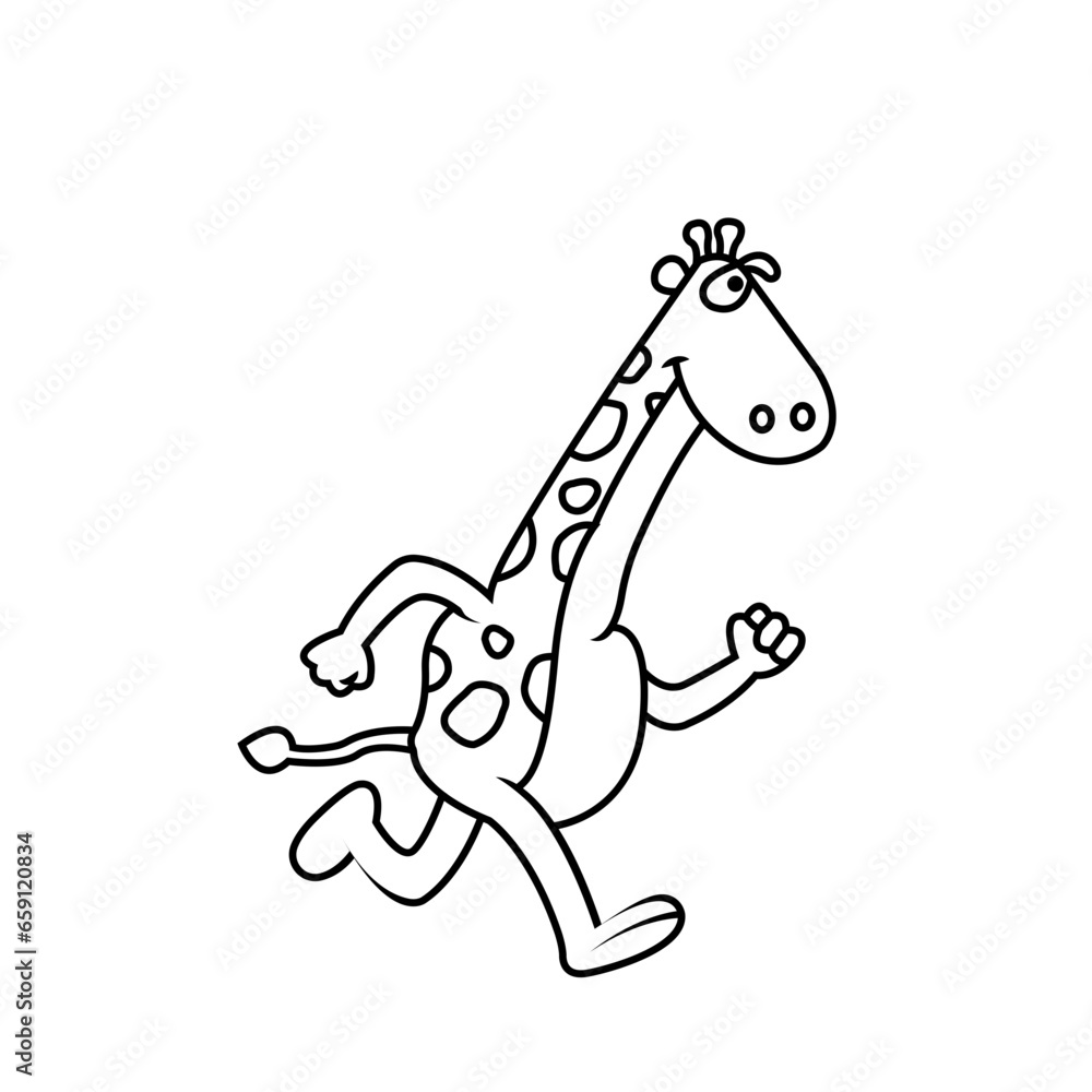 baby jiraf vector illustration. baby jiraf vector illustration.