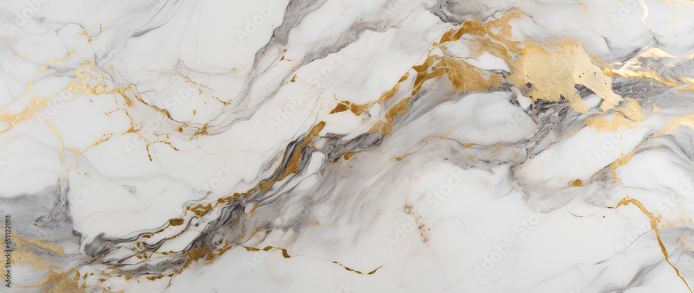Marble granite white with gold texture. Background wall surface black pattern graphic abstract light elegant gray floor ceramic counter texture stone slab smooth tile silver natural - obrazy, fototapety, plakaty 