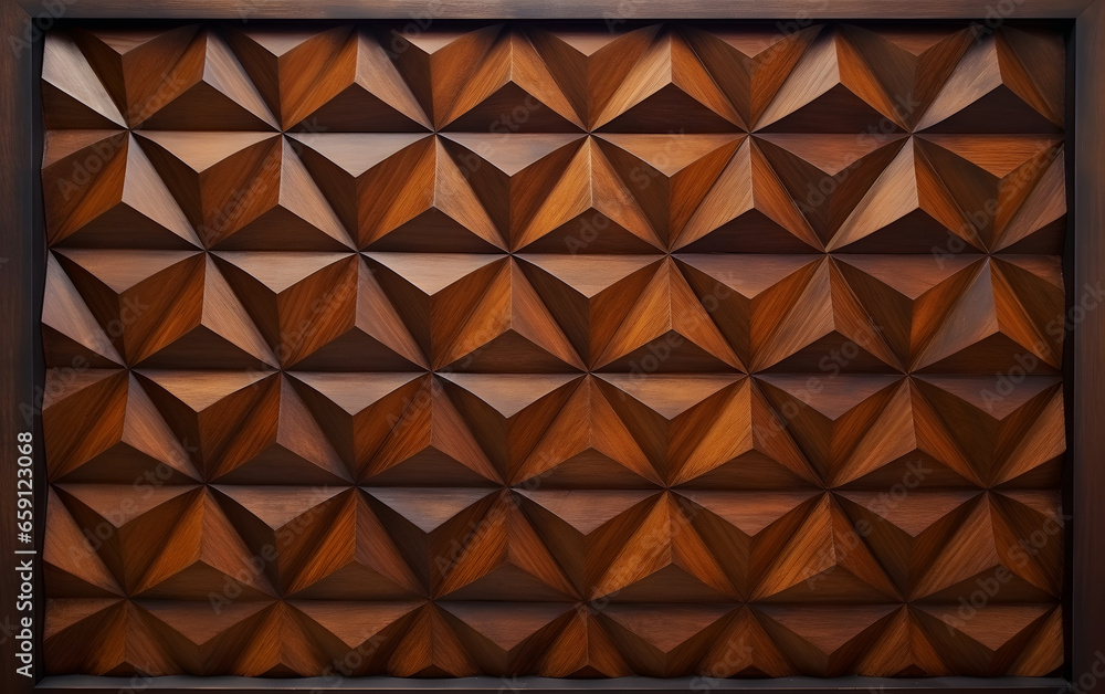 Wooden Mosaic Background, Mosaic Texture of wooden triangular tiles in warm tones, natural pattern perfect for rustic or organic design themes Wooden Mosaic Background, Mosaic Texture of wooden triangular tiles in warm tones, natural pattern perfect for rustic or organic design themes