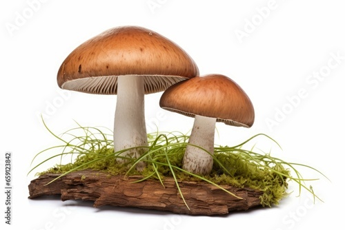 Earthy Forest porcini mushrooms. Nature forest food. Generate Ai