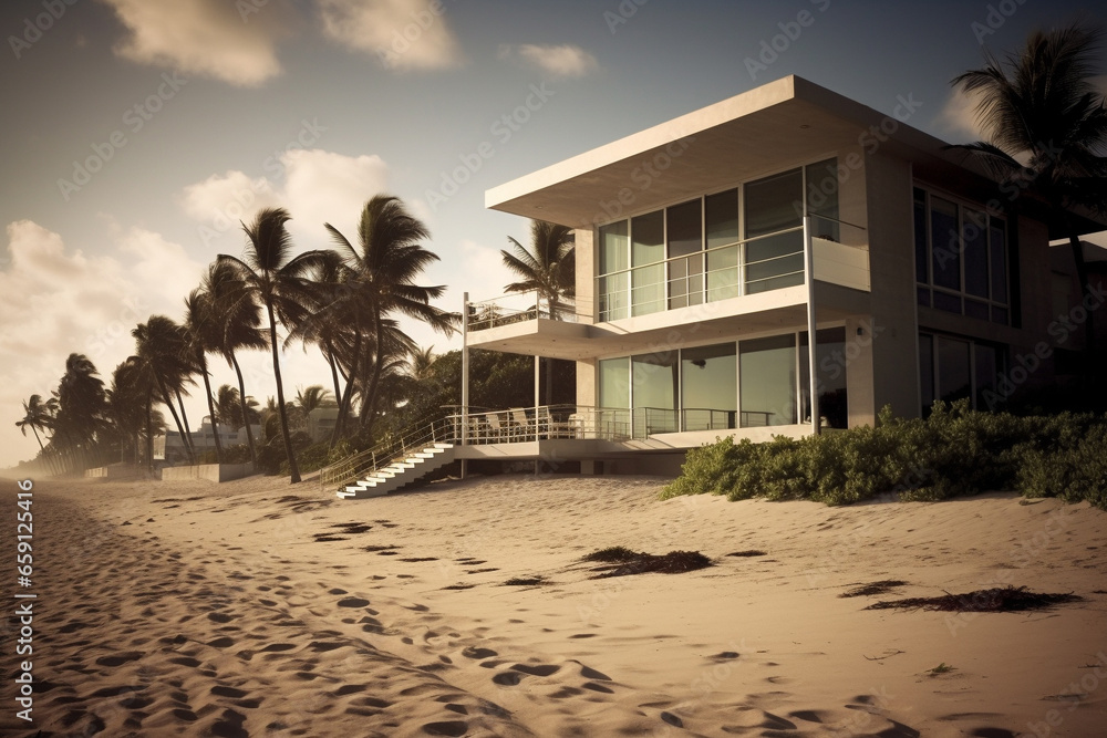  luxury modernist house by the beach in the caribbean