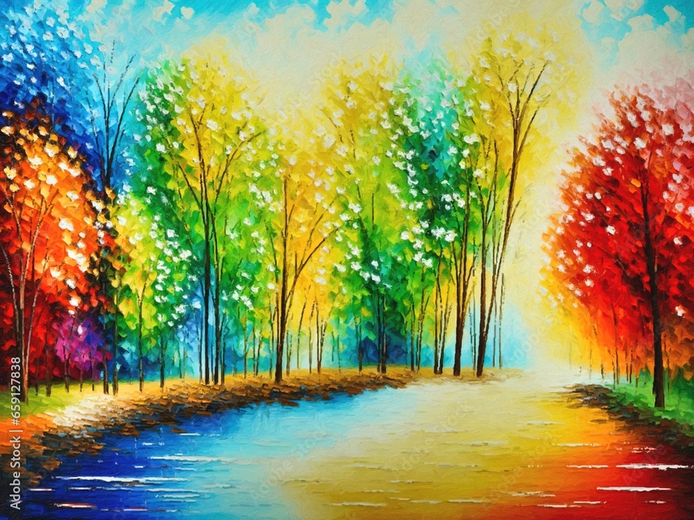 A Colorful Autumn Landscape