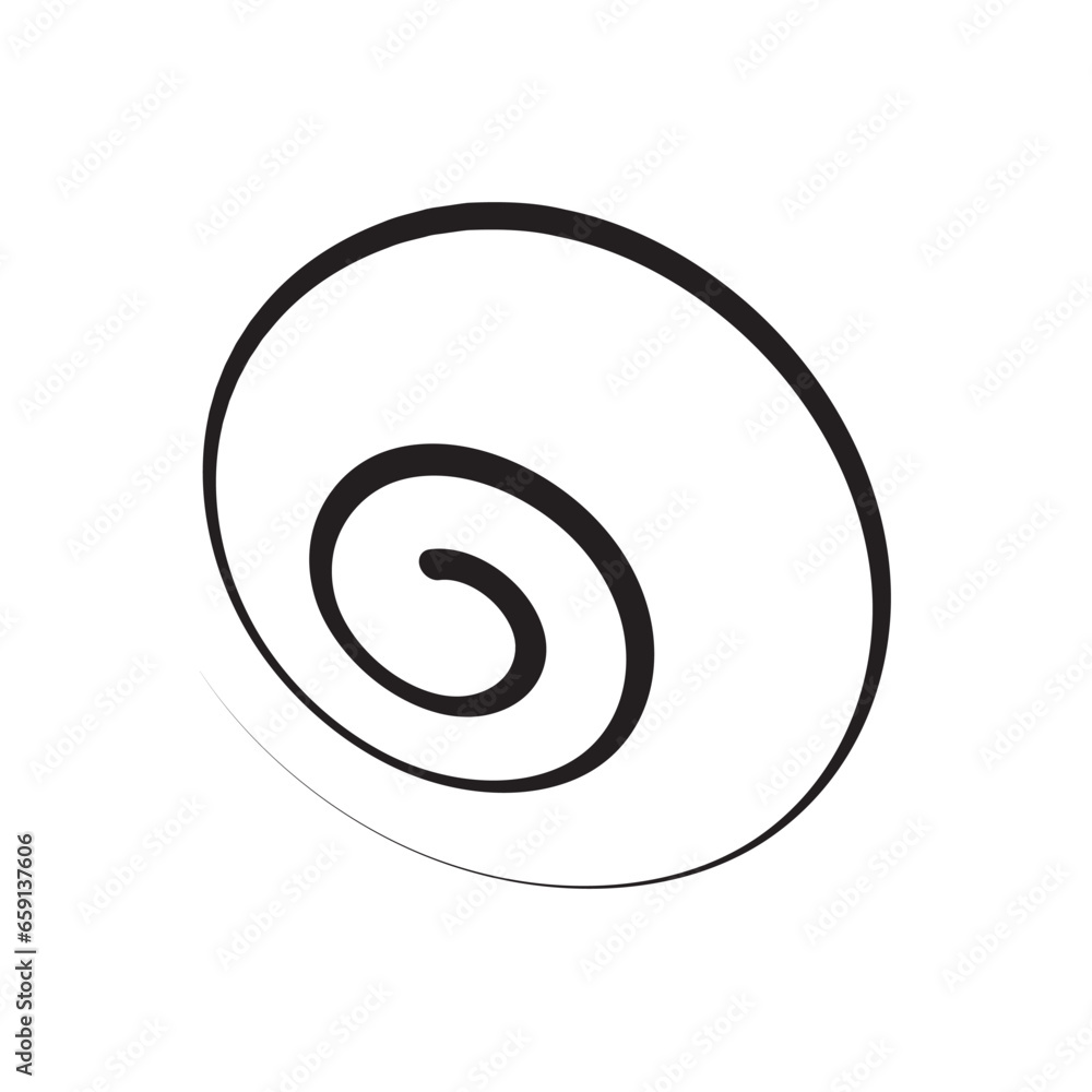 hand drawing perspective spiral shape hand drawing perspective spiral shape