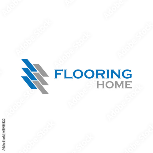 home flooring tile logo design vector