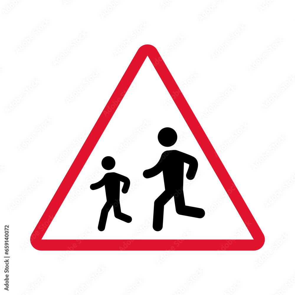 Icon of children running to school. Careful kids, the badge is for the school grounds. EPS10 Icon of children running to school. Careful kids, the badge is for the school grounds. EPS10