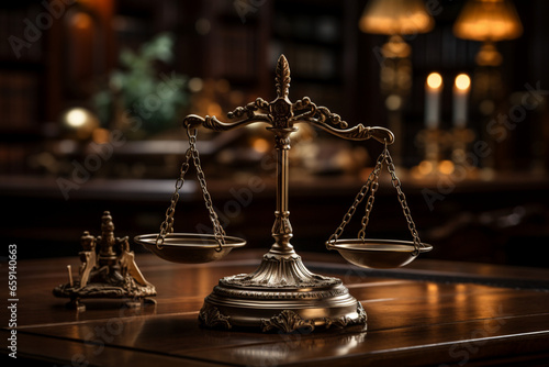 antique scales of justice