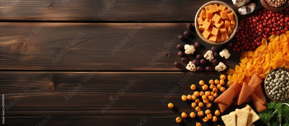custom made wallpaper toronto digitalPet food and various products arranged on a wooden backdrop