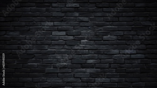black brick wall dark background for design 