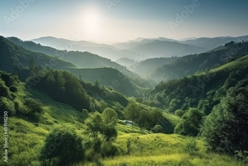 mountain landscape in the morning