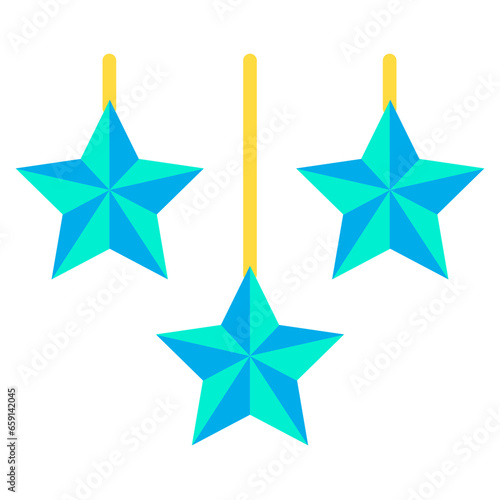 Flat Decoration Star icon