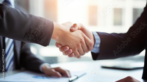 Business people shaking hands 