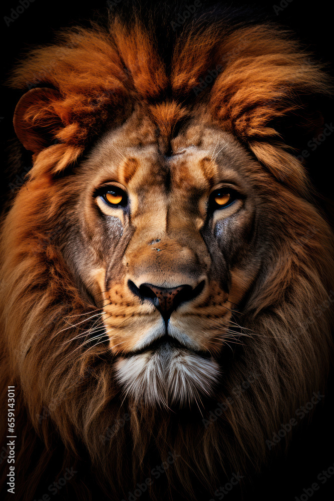 Majestic Lion Portrait

