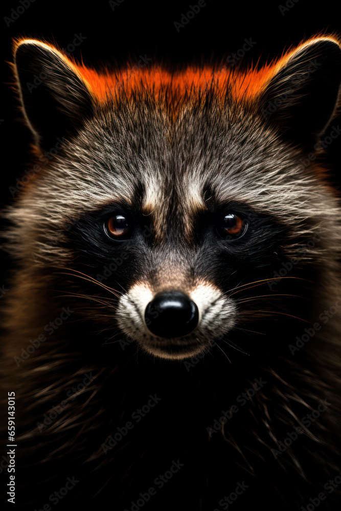 Majestic Raccoon Portrait

