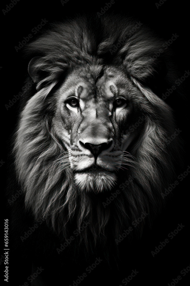 Majestic Lion Portrait

