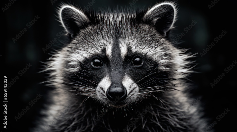 Majestic Raccoon Portrait

