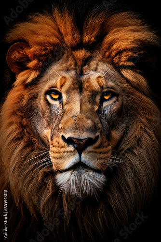 Majestic Lion Portrait  