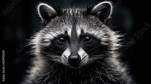 Majestic Raccoon Portrait