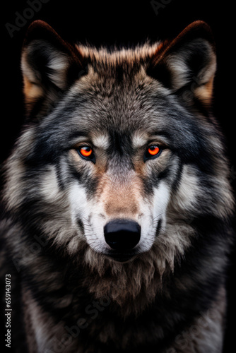 Majestic Wolf Portrait