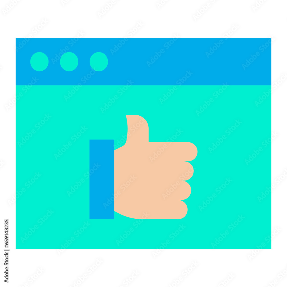 Flat Thumbs Up icon Flat Thumbs Up icon
