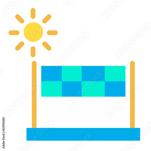 Flat Beach Bed icon