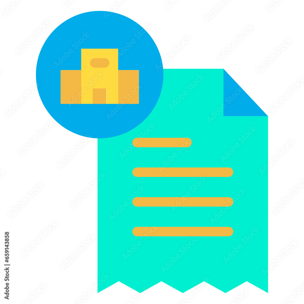 Flat Hotel document icon Flat Hotel document icon