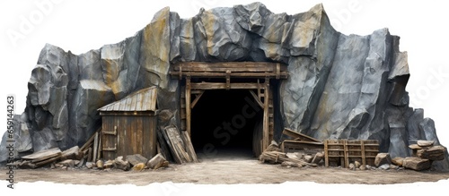 Zinc and lead mine entrance photo
