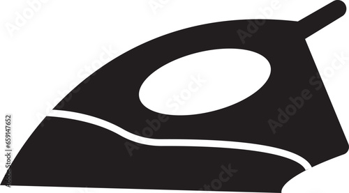 Iron flat line icons set. Home appliance, Steam generator iron. Simple flat vector for web site or mobile app.