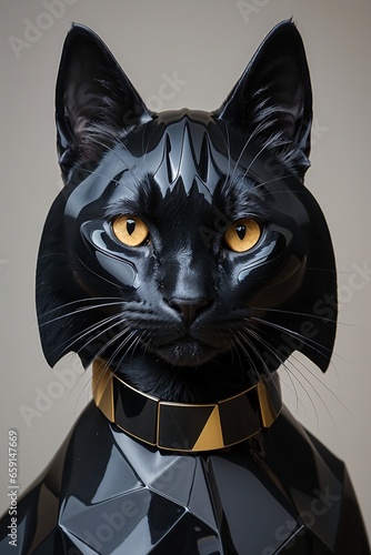 Black elegant cat 