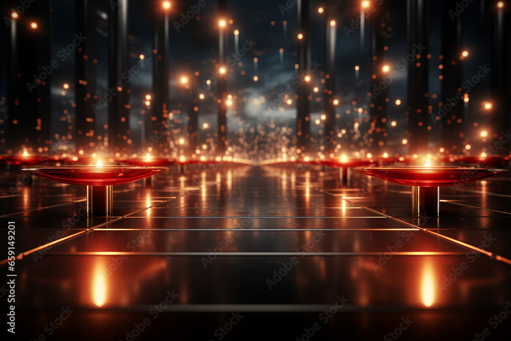 Backdrop With Illumination Of Red Spotlights For Flyers realistic image ultra hd high design Backdrop With Illumination Of Red Spotlights For Flyers realistic image ultra hd high design