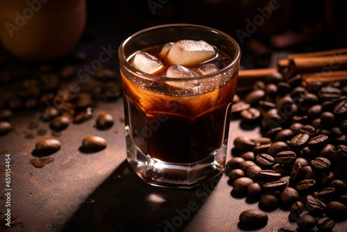 A beverage made from roasted coffee beans. Generative AI