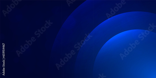 Принти на полотні Abstract digital technology futuristic big data blue background, Cyber nano info