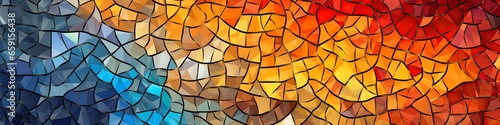 illustration  colorful mosaic  website header