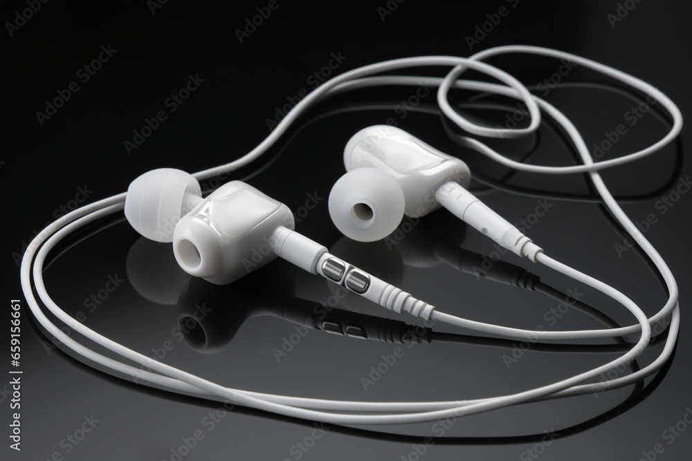 wired earphones. Generative AI