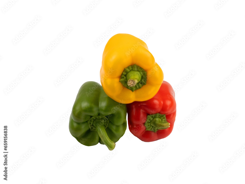 Capsicum, Red Yellow Green Three Sweet Excellent Fresh Capsicums For You Capsicum, Red Yellow Green Three Sweet Excellent Fresh Capsicums For You