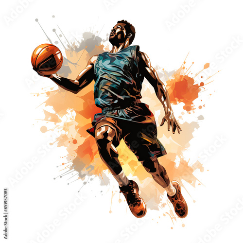 basketball player with ball © Antonio