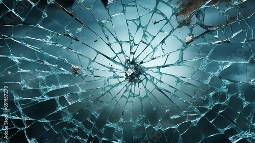 glass pane shattered into pieces texture photo photo