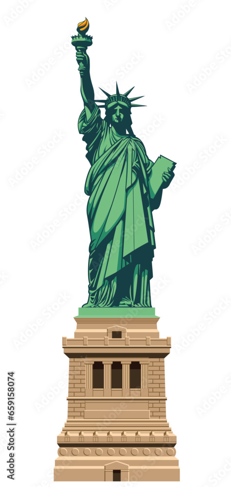 statue of liberty - obrazy, fototapety, plakaty 