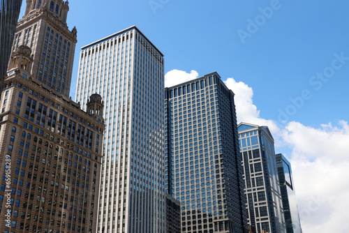 Skyscrapers in the downtown of Chicago, Illinois