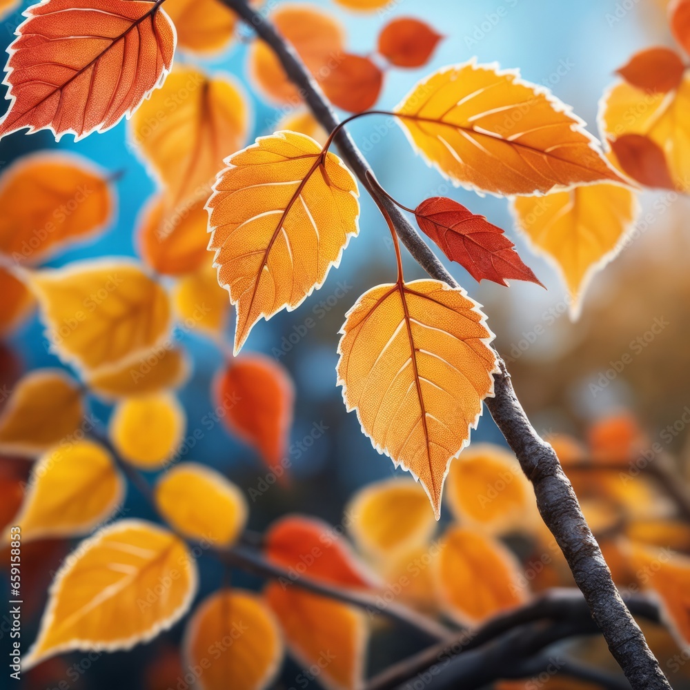 Herbstimpression Makro, gen AI Herbstimpression Makro, gen AI