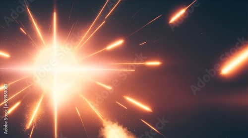 abstract light background, explosion of light