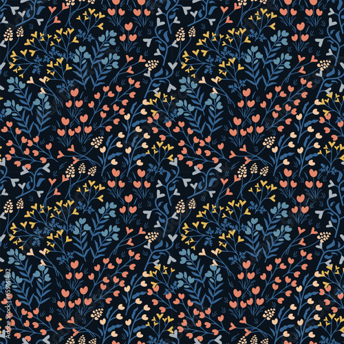 Seamless ditsy patern