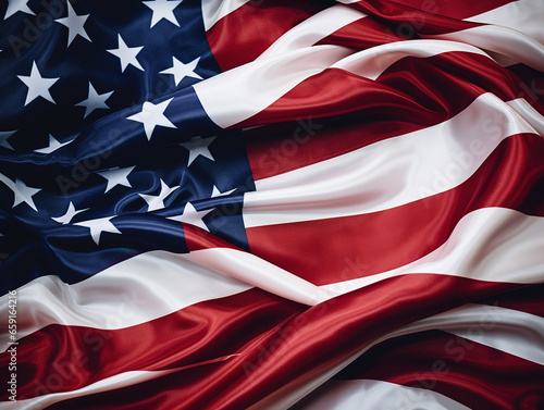 Closeup of american flag